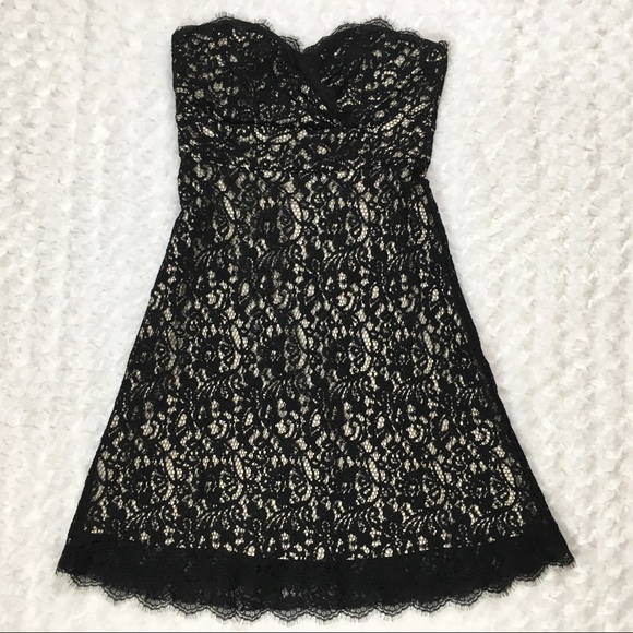 White House Black Market Dresses & Skirts - White House Black Market Strapless Lace Dress